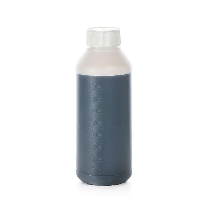 500ml Graduated Bottle & 38/410 Standard Wedge F/Rib White Lid